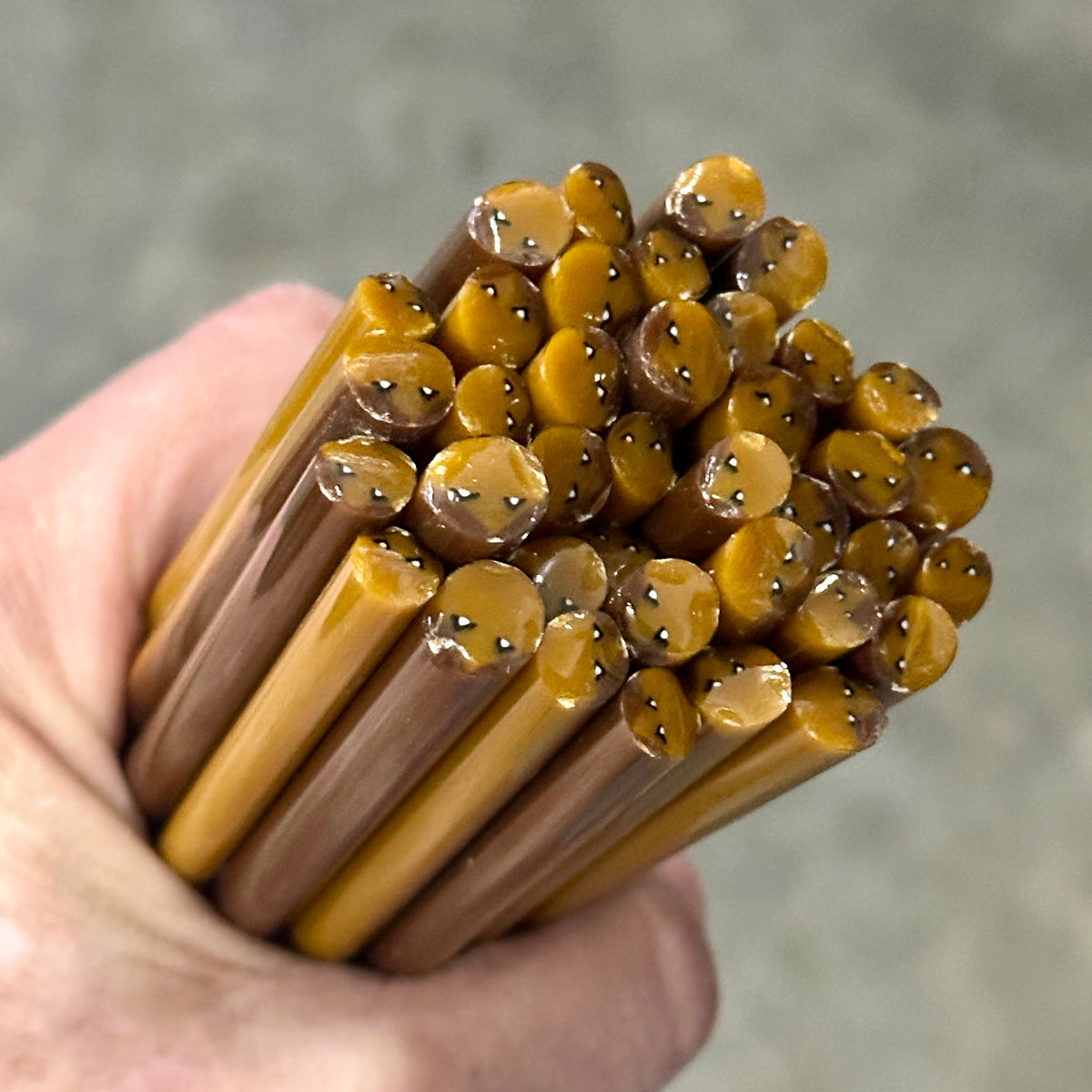 Brown Angel Faces coe 90 Design Murrini SINGLE ROD