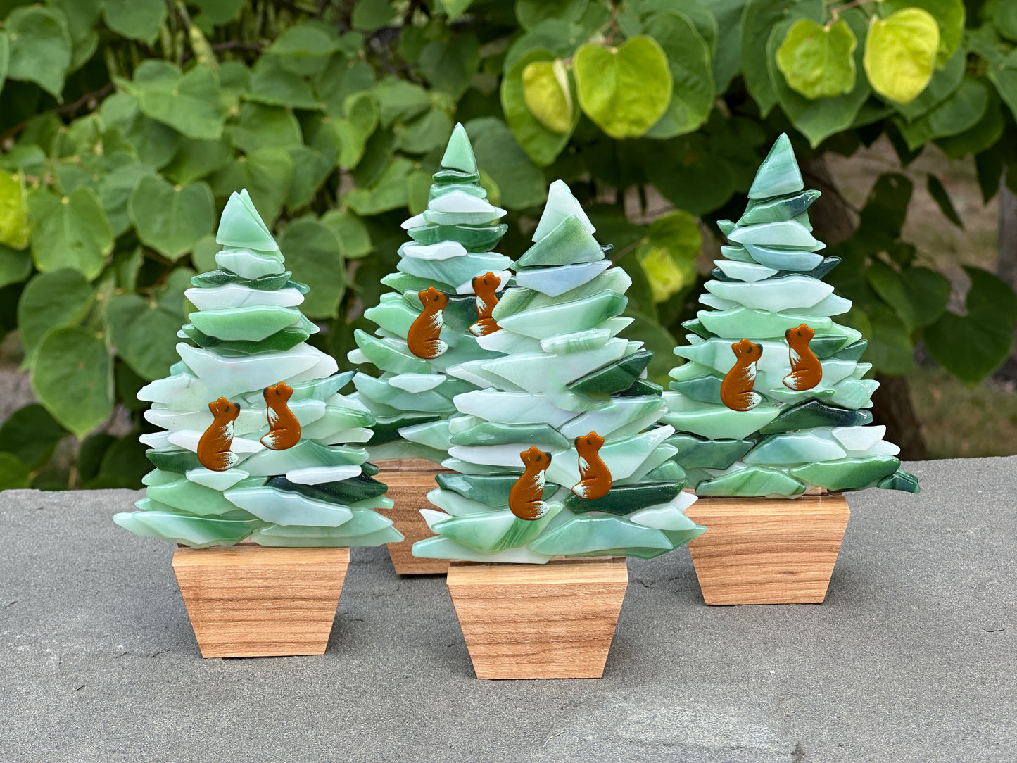 Christmas Tree Kits with Fox Pair