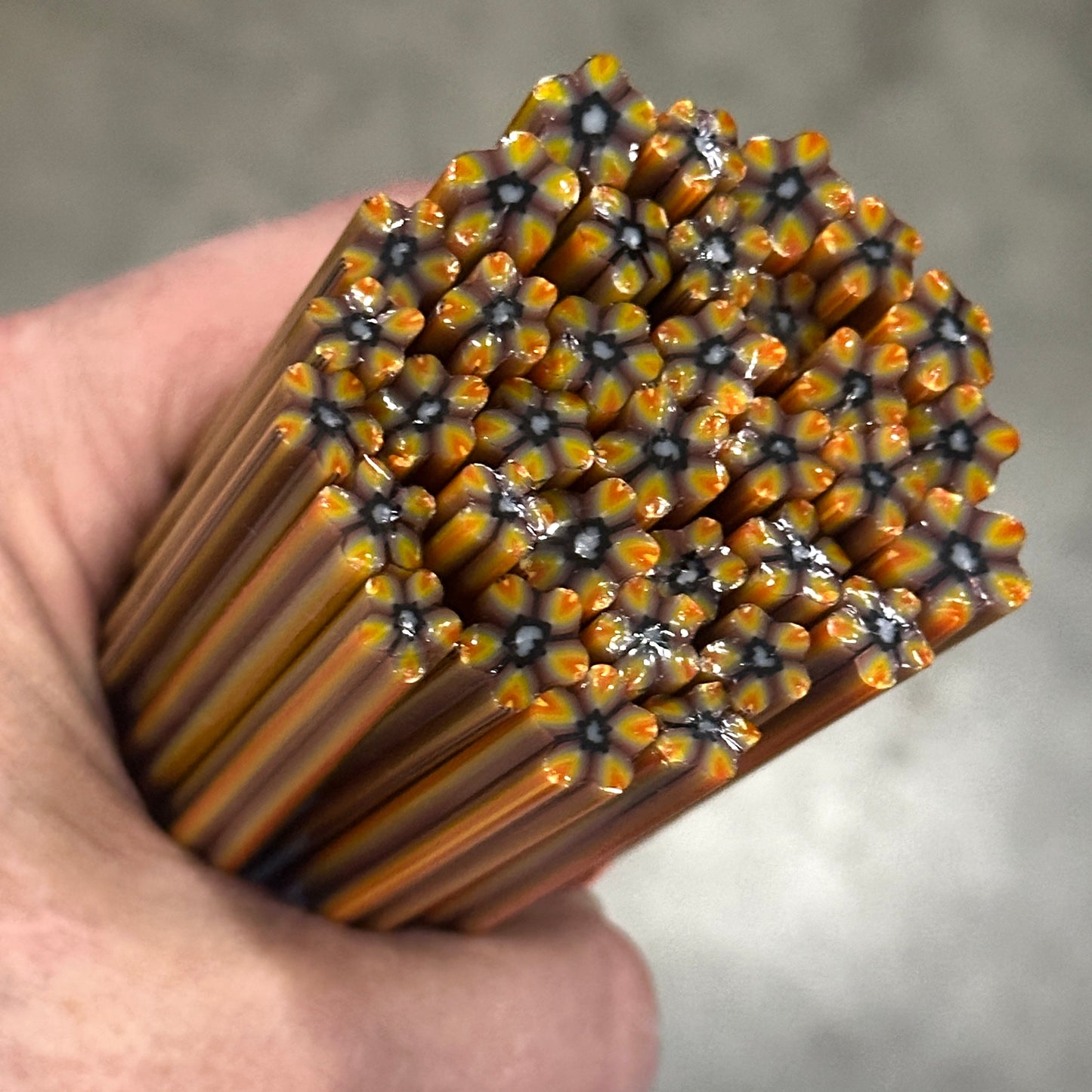 Chocolate coe 90 Flower Murrini SINGLE ROD