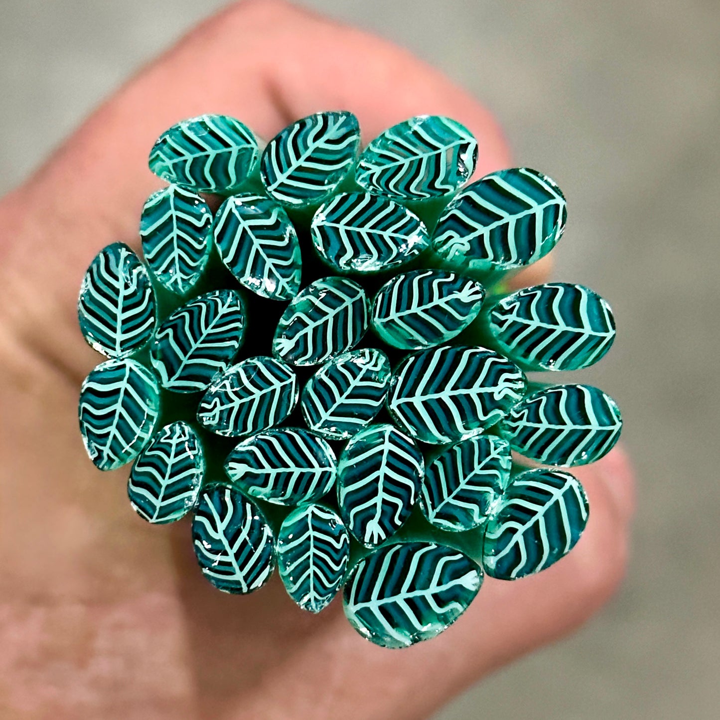 Leaf Mix, 1.5oz, coe 90 Design Murrini SLICES ~ 1st Release