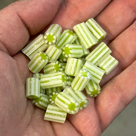 Green Sparkles, 1.5oz, coe 90 Fat Murrini