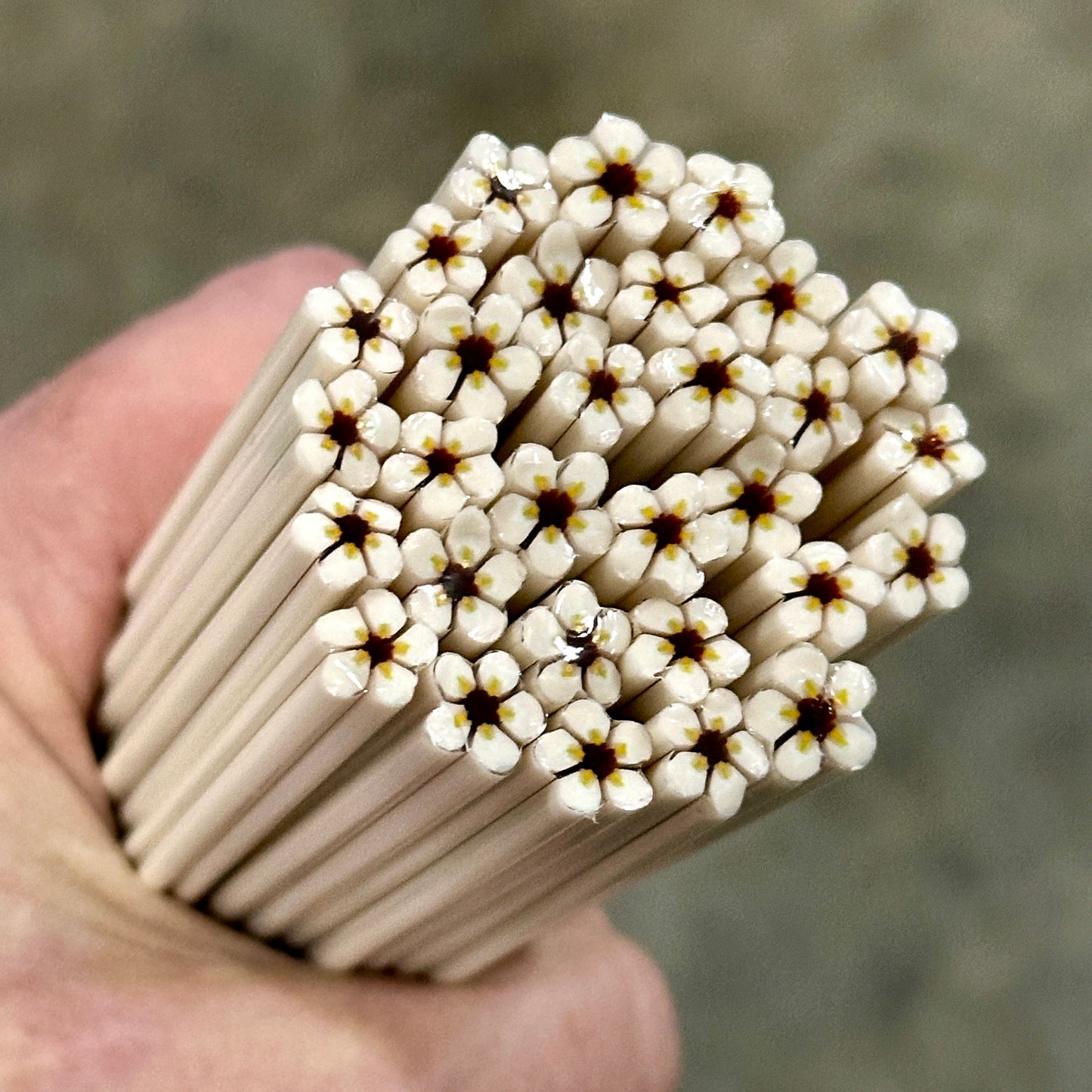 Ivory coe 90 Flower Murrini SINGLE ROD