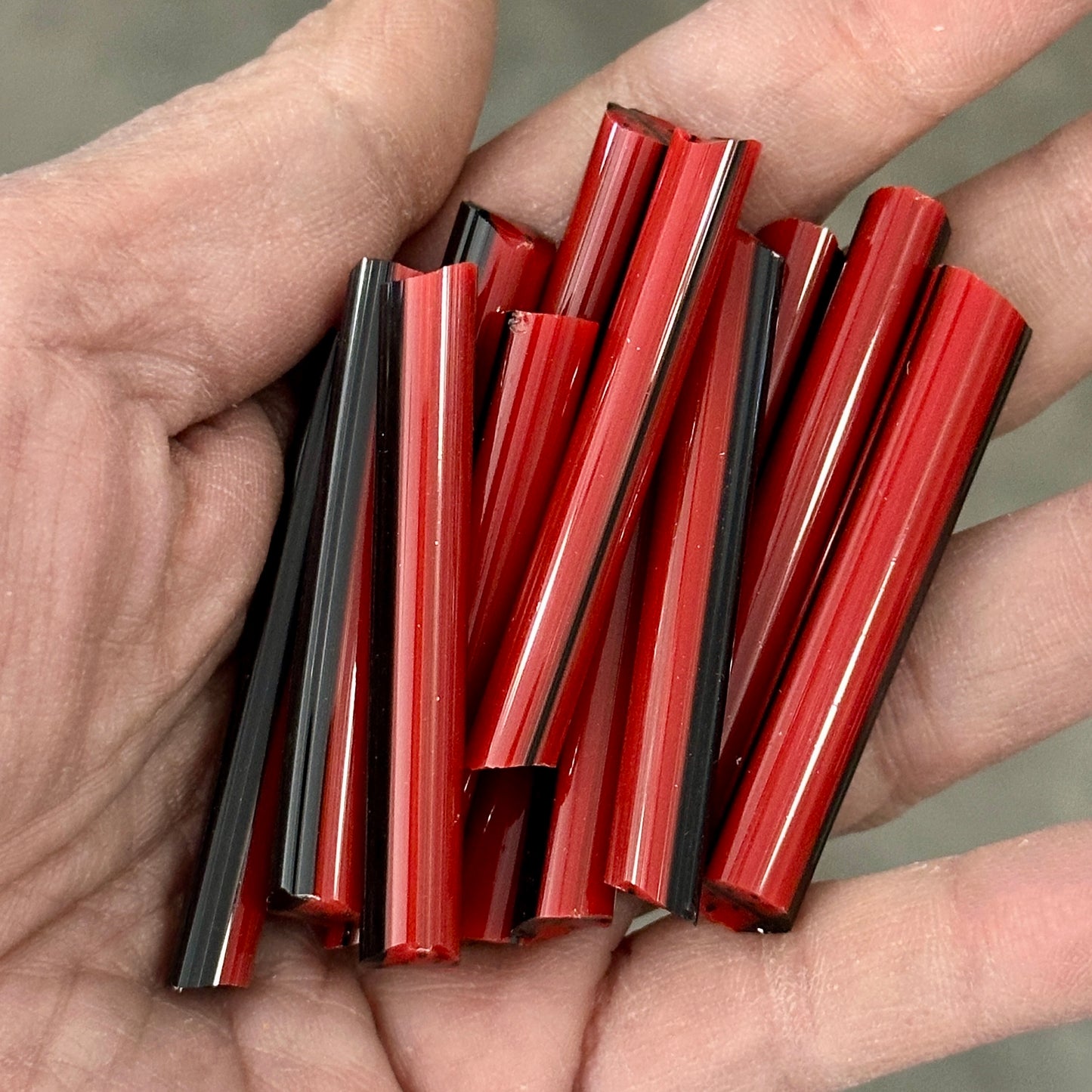 Ladybug TWO-INCH RODS coe 90 Design Murrini SINGLE HALF ROD