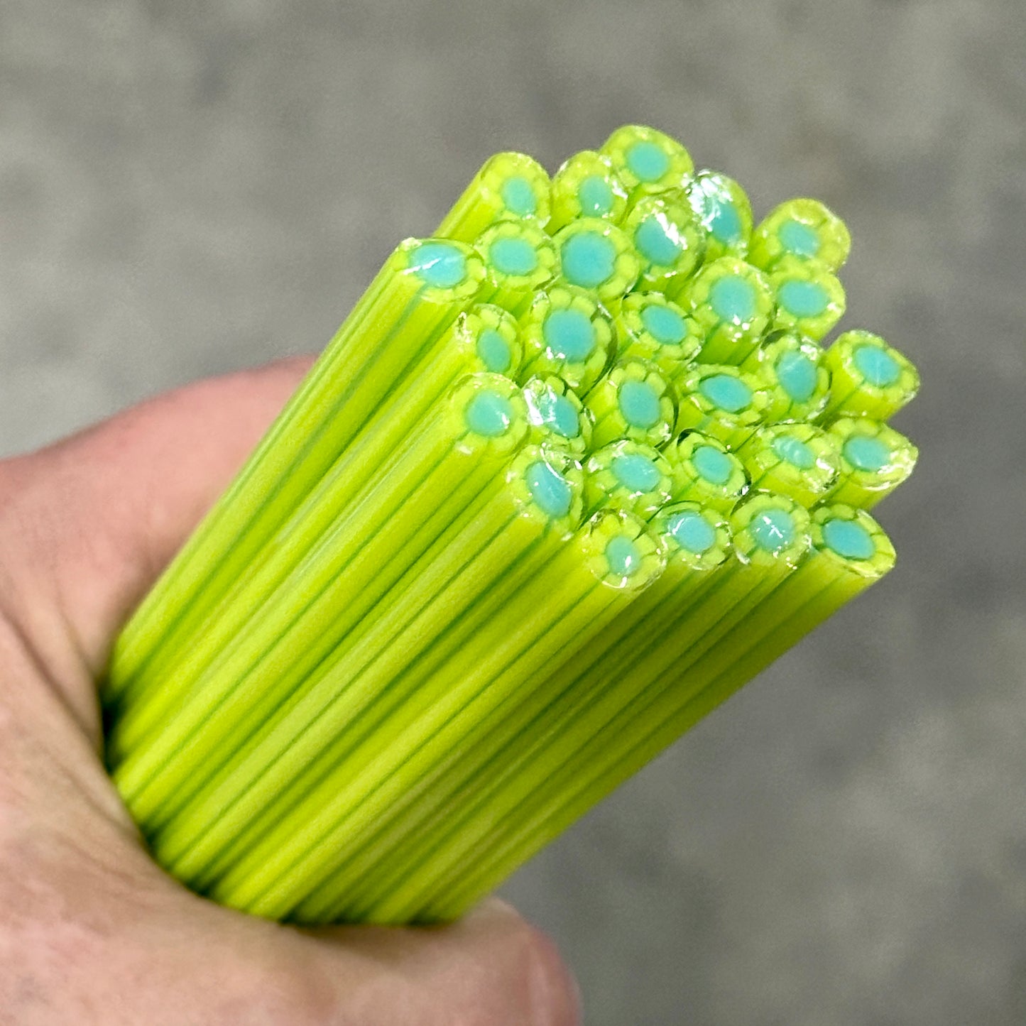 Lime Spark coe 90 Flower Murrini MIX & MATCH ITEM