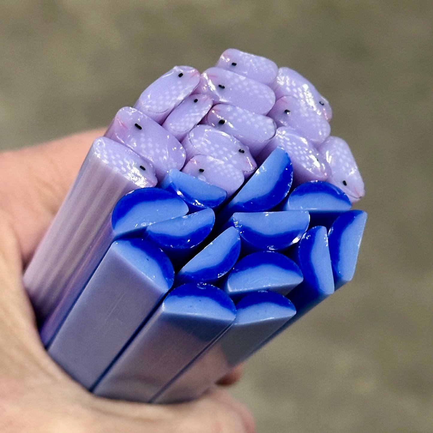 Nesting Tubefish coe 90 Design Murrini SINGLE ROD