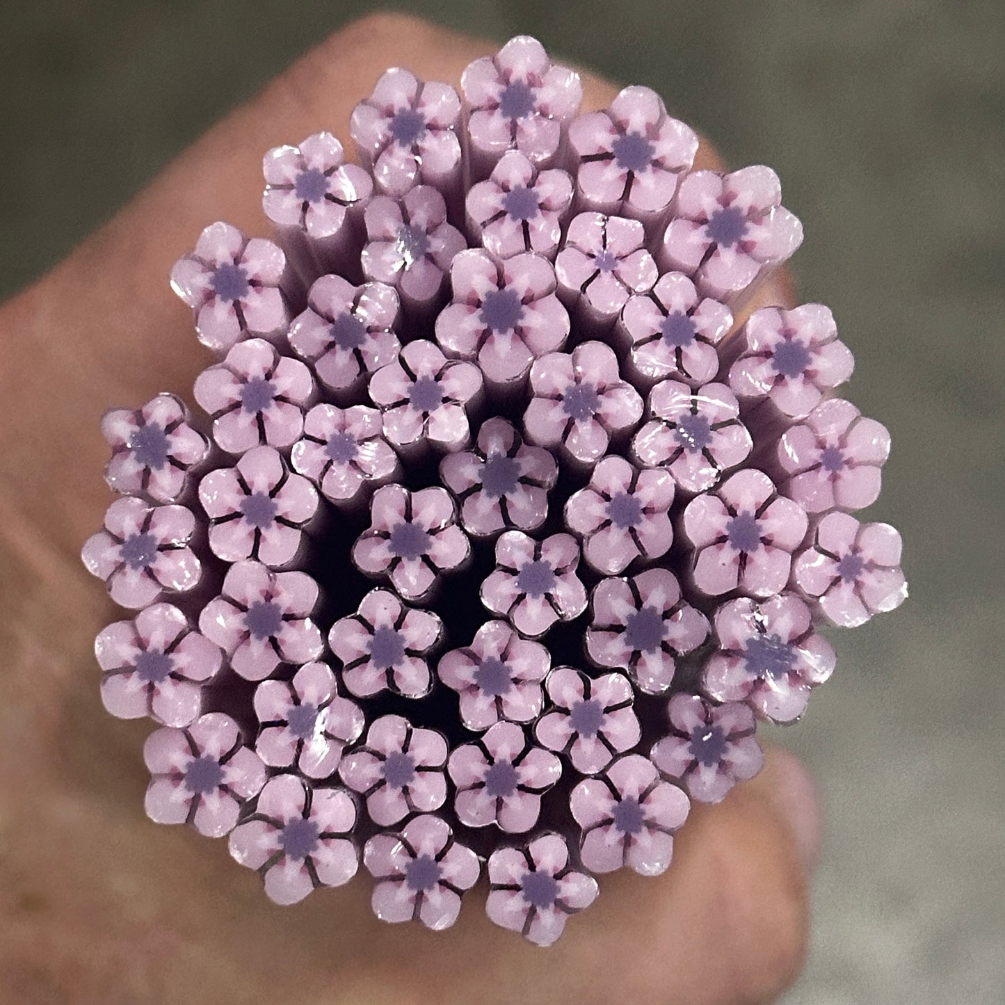 Pink Lilac coe 90 Flower Murrini MIX & MATCH ITEM