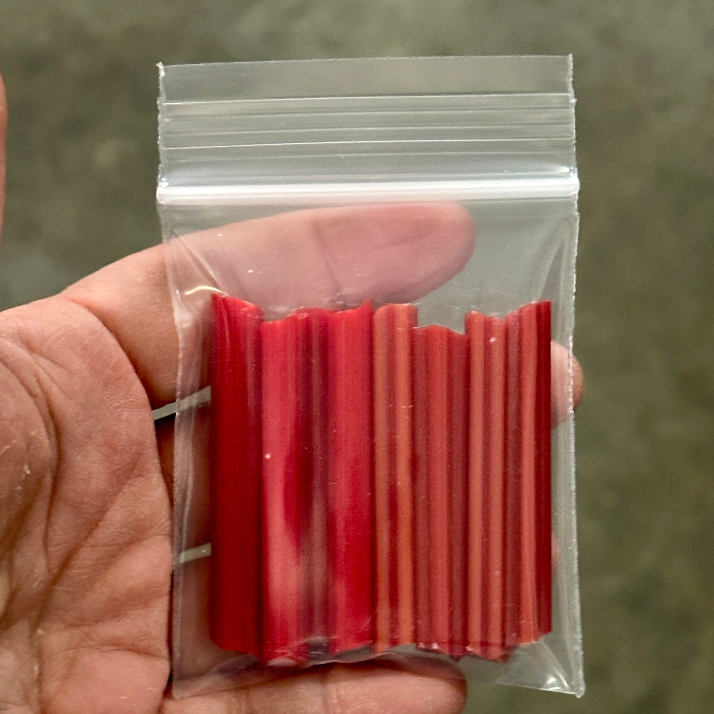Red and White Concentric Cane coe 90 CANE