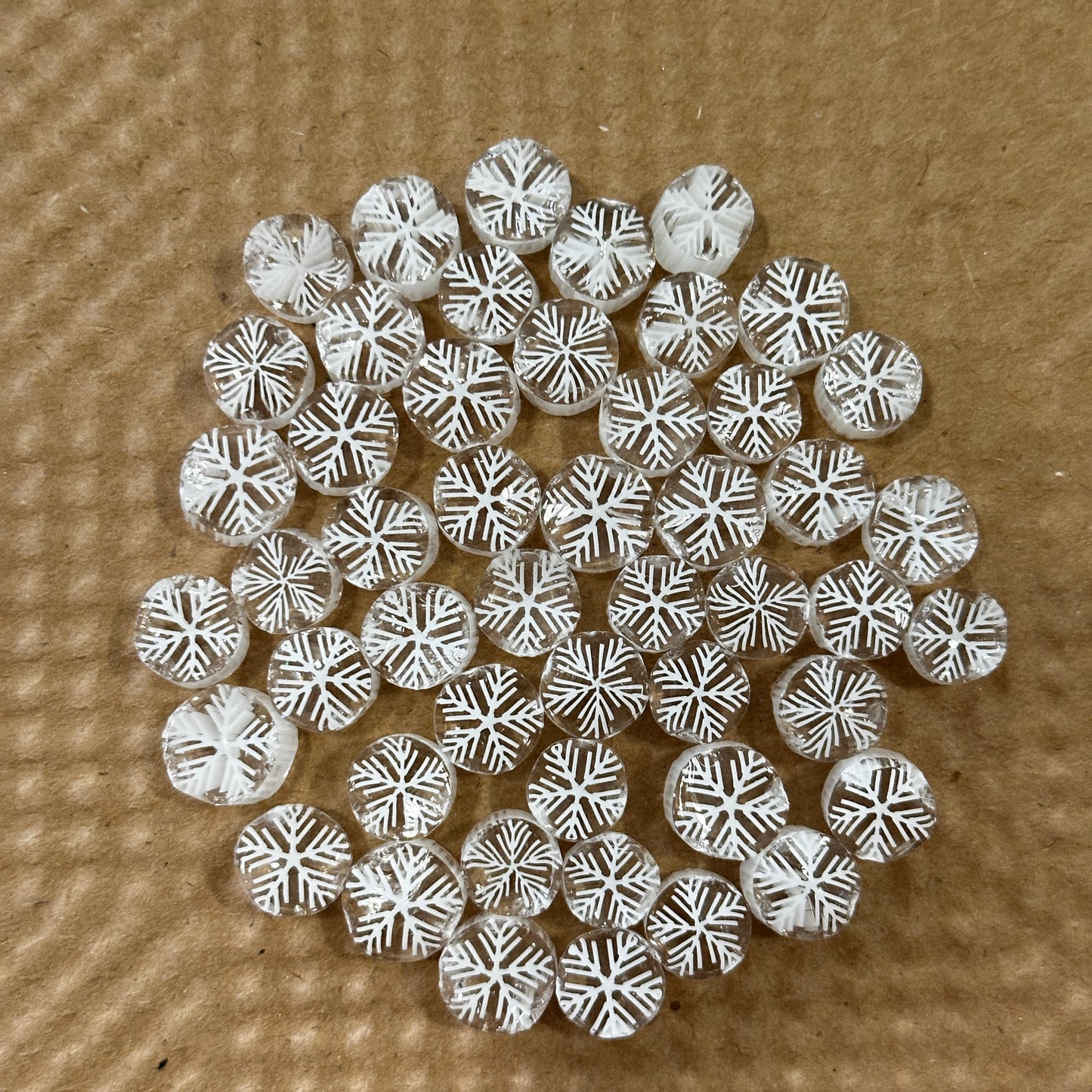 Snowflake Slices, 1.5oz, coe 90 Murrini