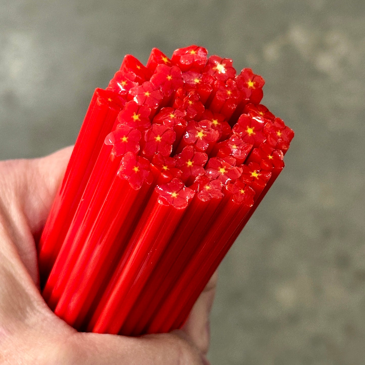 TWO Sunkissed BUDS coe 90 Flower TWO RODS