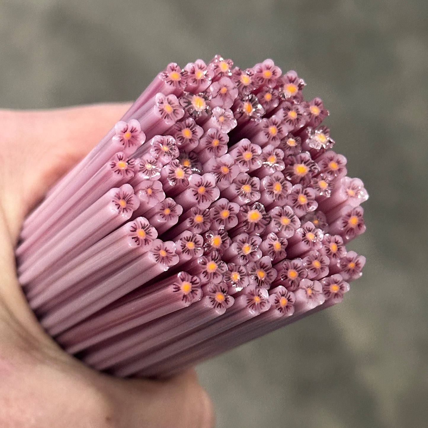 Tiny Althea Flowers 1oz coe 90 Flower Murrini TINY RODS (FOUR)