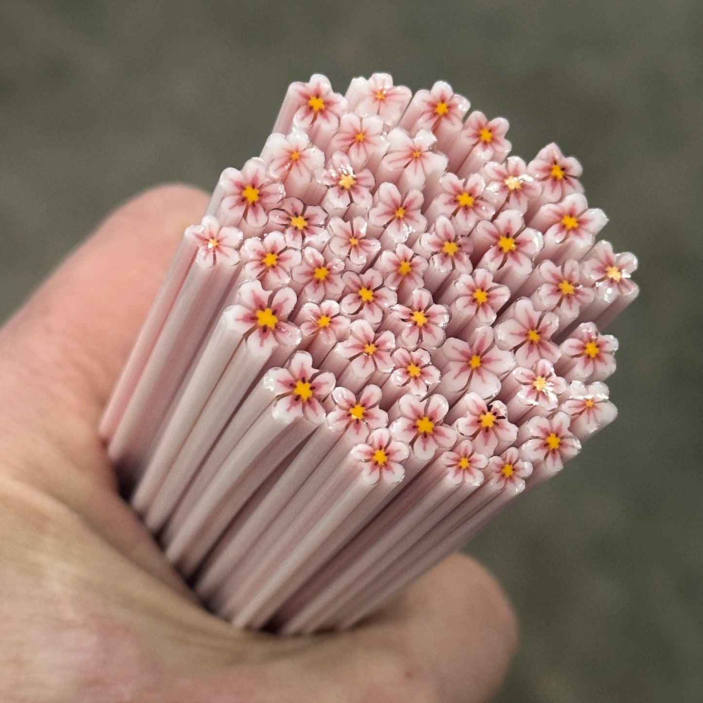 Tiny Aria Flowers 1oz coe 90 Flower Murrini TINY RODS (FOUR)