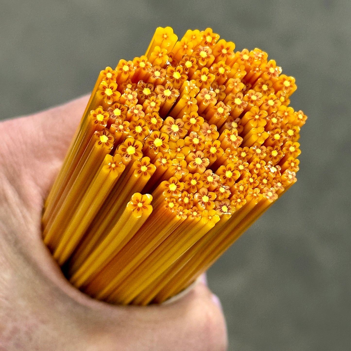 TINY Saffron Bloom 1oz coe 90 Flower Murrini TINY RODS