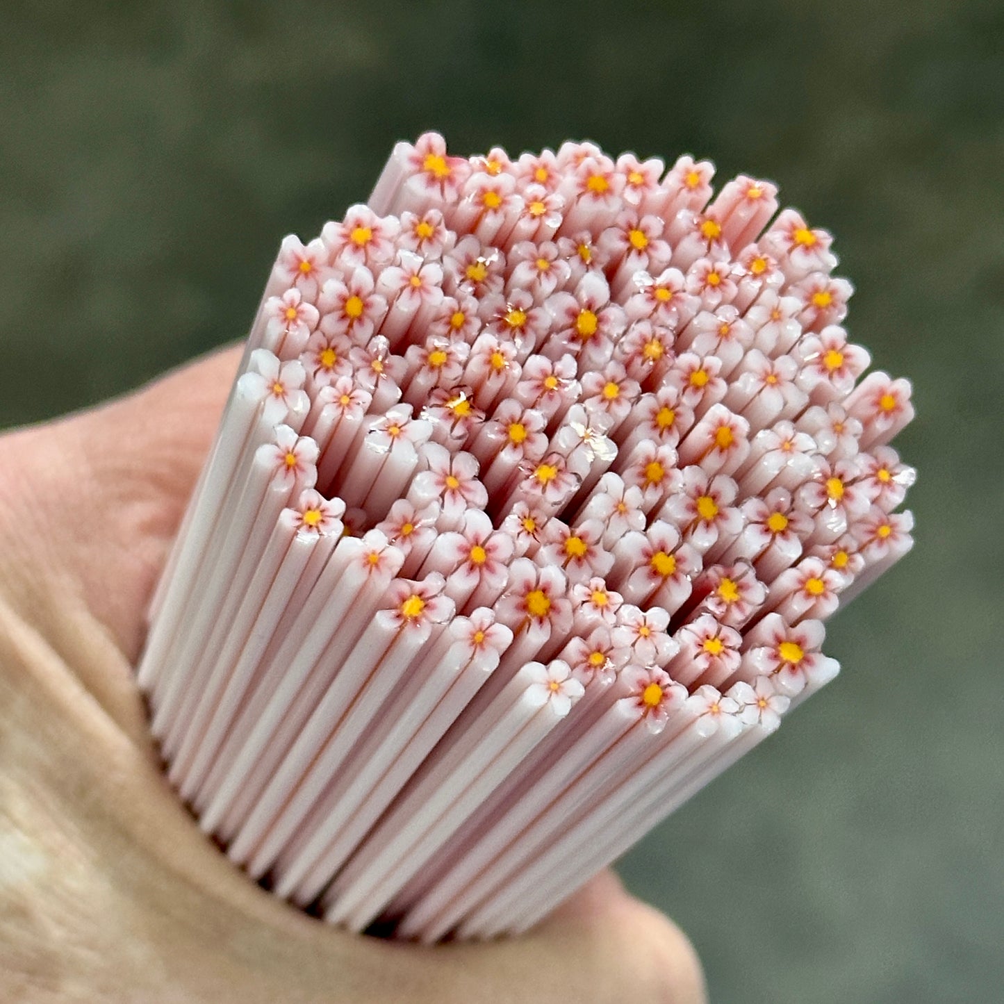 TINY White Cloud 1oz coe 90 Flower Murrini TINY RODS