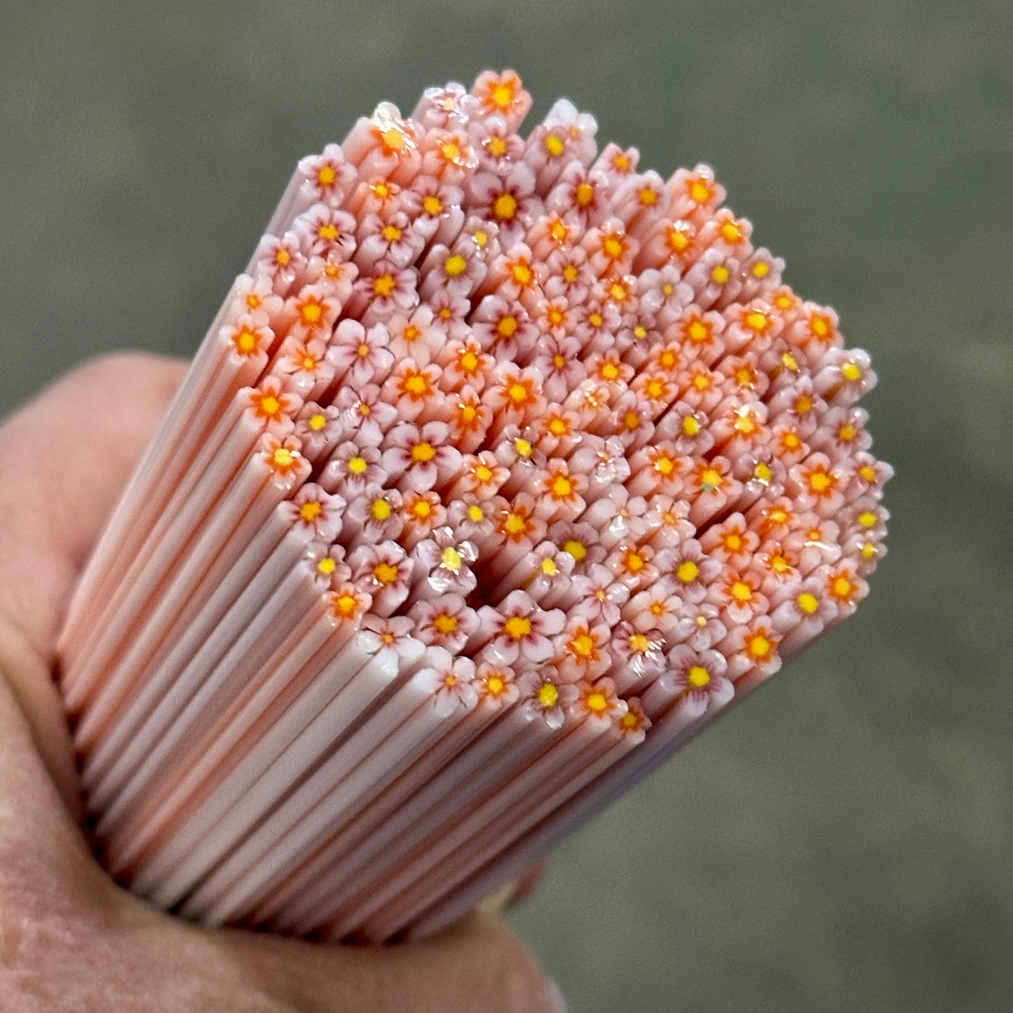 TINY Whites Mix 2oz coe 90 Flower Murrini TINY RODS