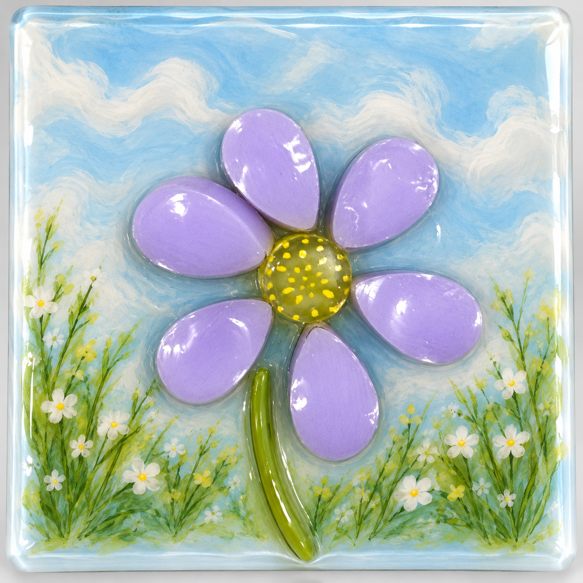 Solid Lavender Petals coe 90 Petal Murrini