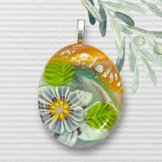 Fused Glass Pendant ~ Sophia