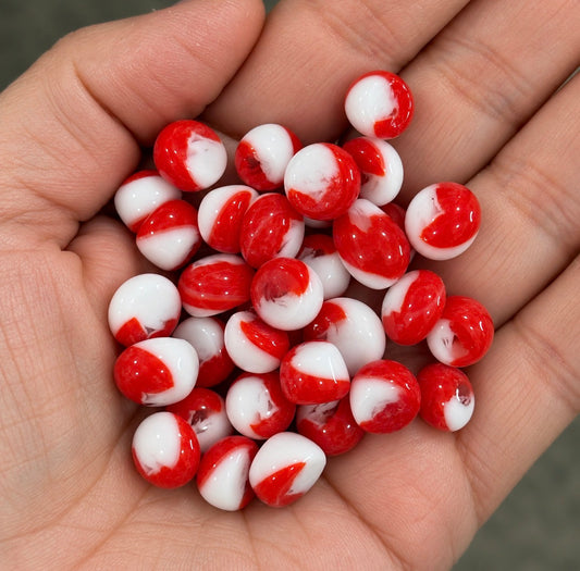 Red and White Dots 1oz coe 90 DOTS