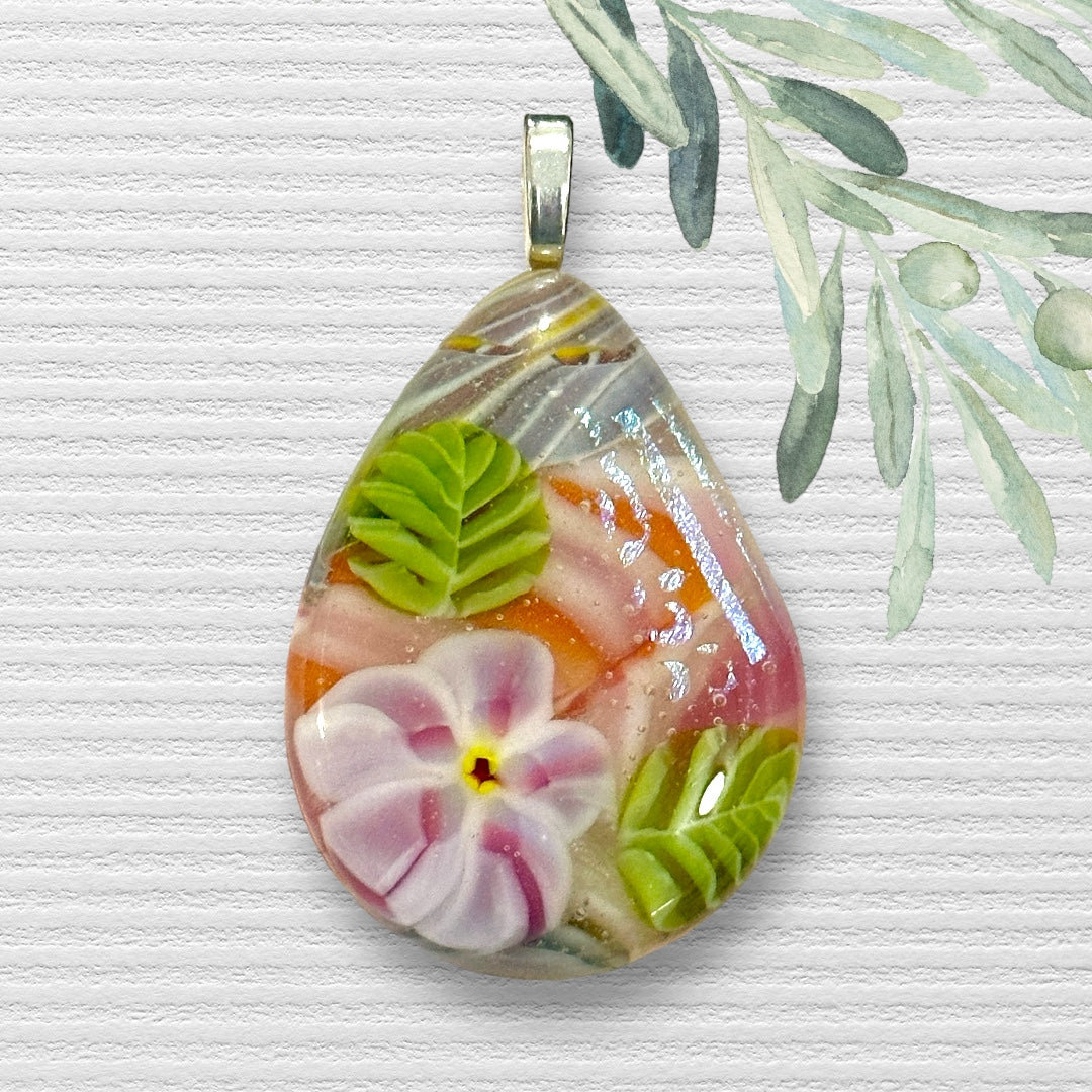 Fused Glass Pendant ~ Bella – Wilderness Glass