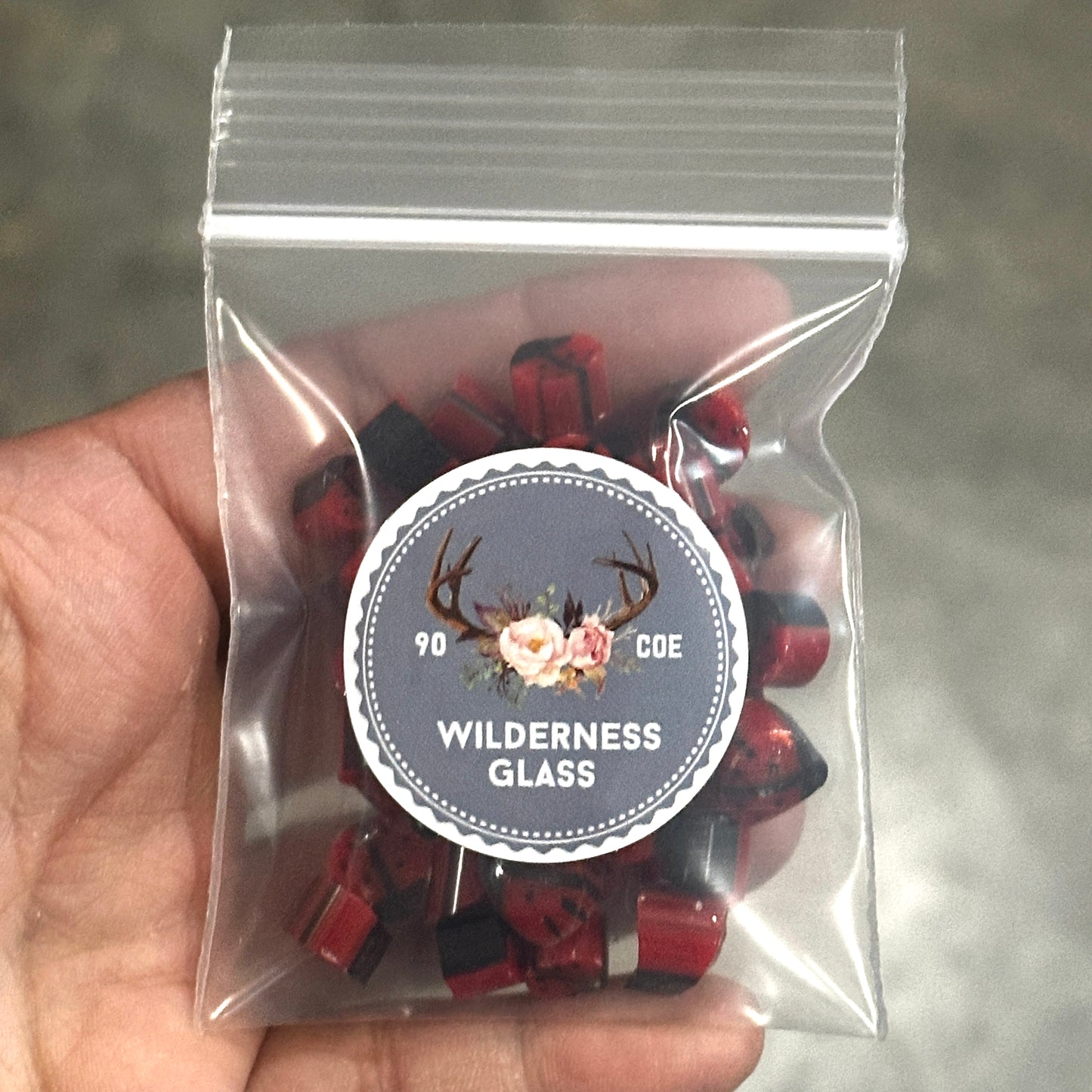 Ladybugs, 1.5oz, coe 90 Design Murrini SLICES