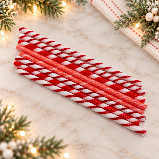 Set of Eight Twisties, coe 90 Twisty Cane