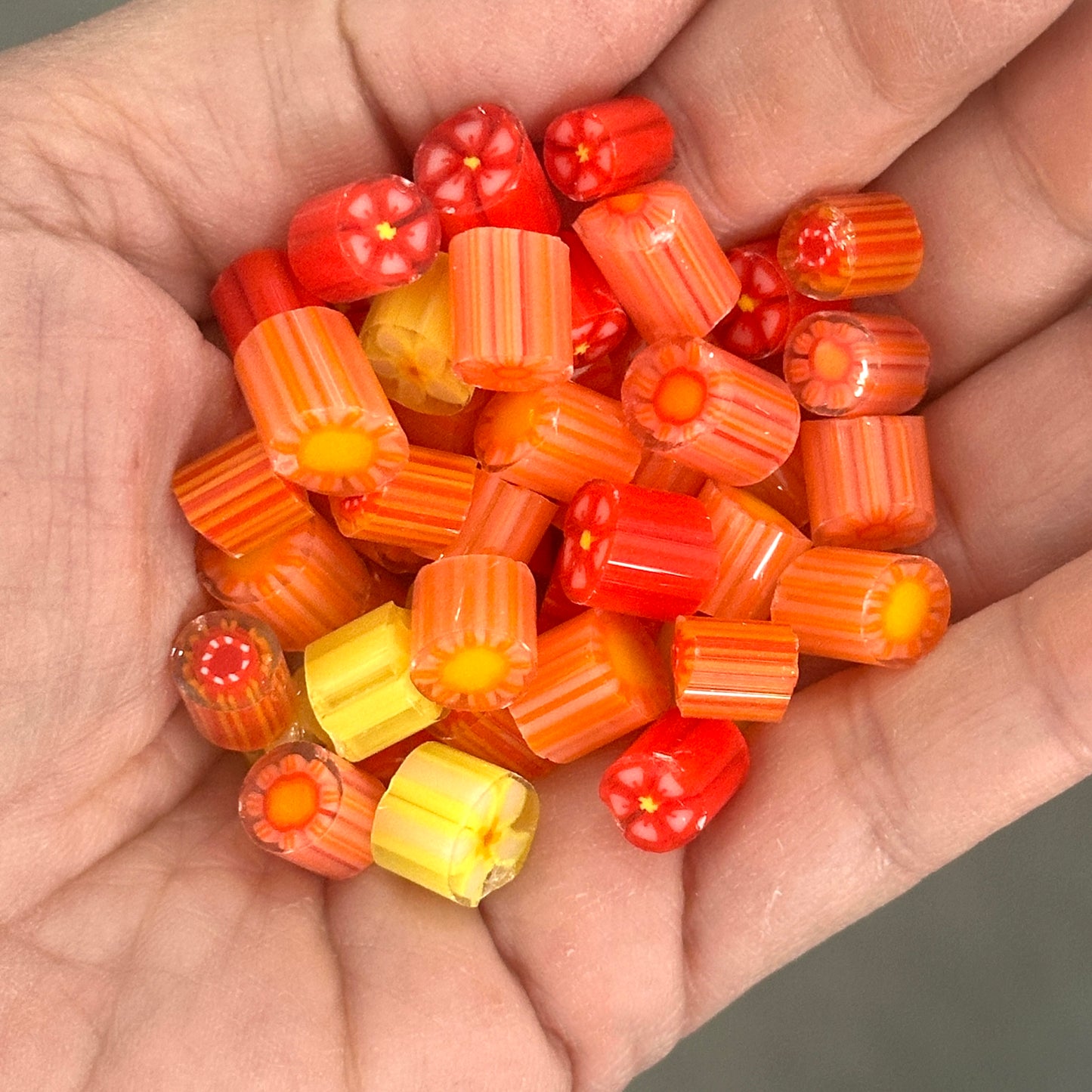 Ciara Chunks, 2oz, coe 90 Fat Flower Murrini