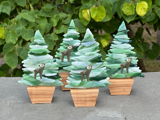 Christmas Tree Kits with Grey Deer