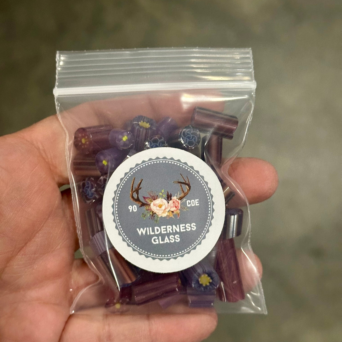 Berry Delight 2oz coe 90 Murrini Chunk Mix