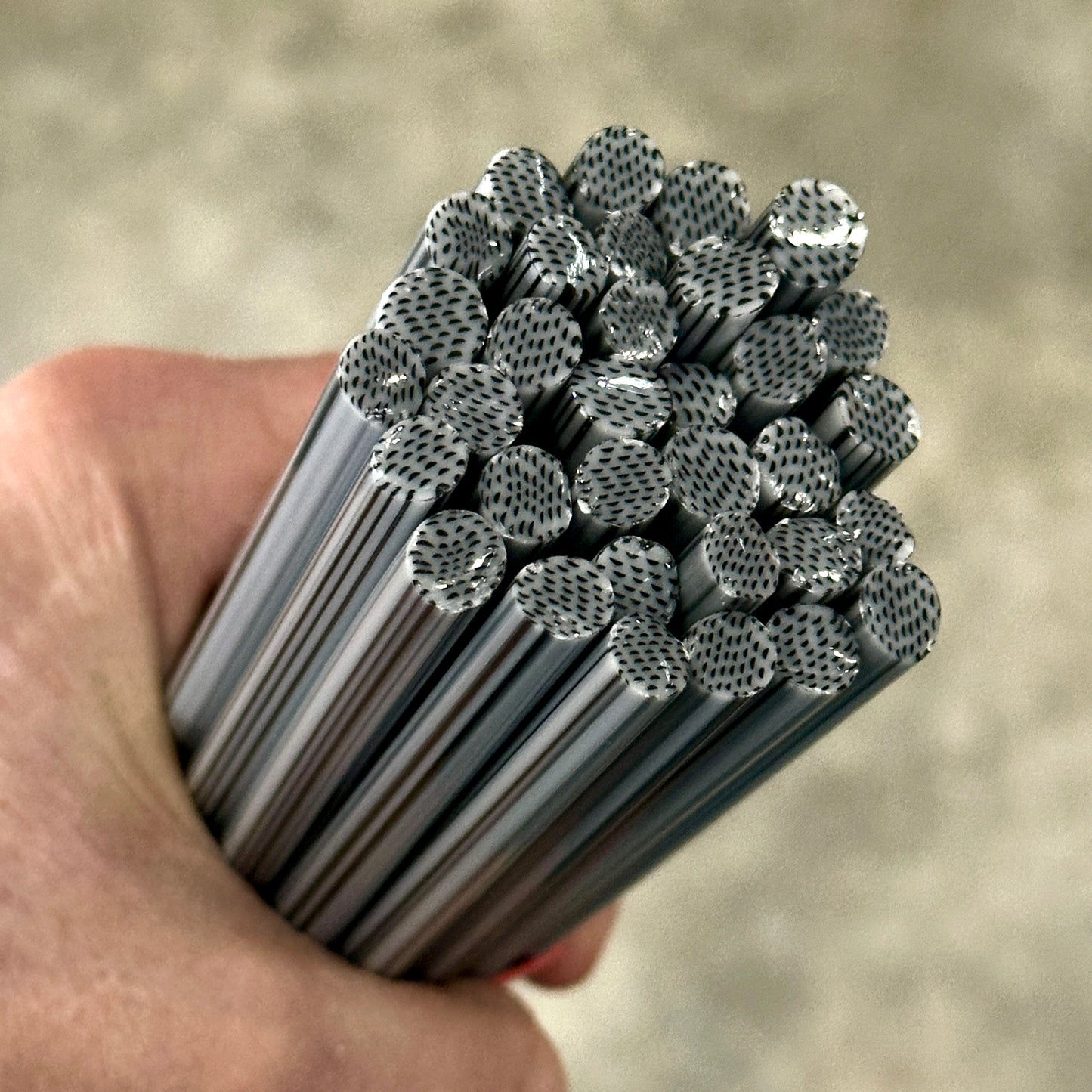 Black and White Centers coe 90 Murrini SINGLE ROD