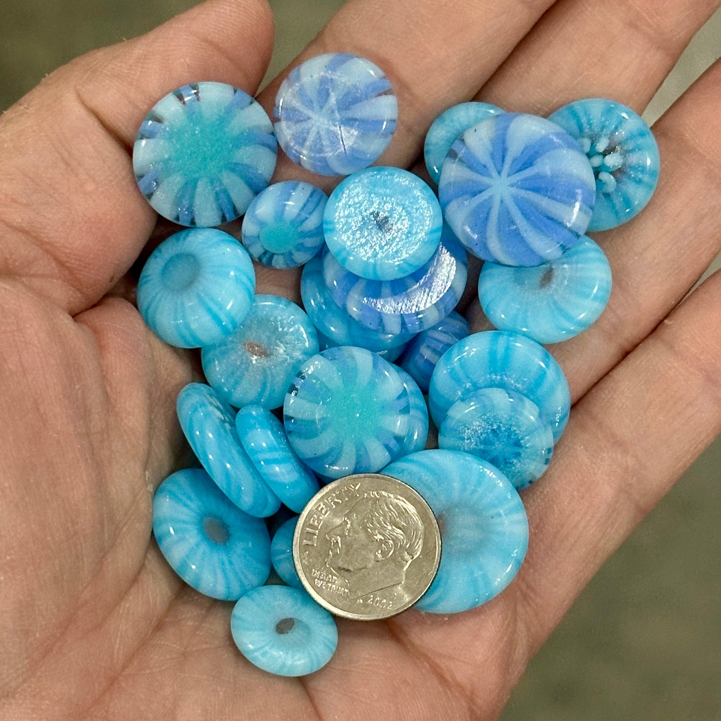 BLUE Flats 1.5oz, coe 90 FLAT DESIGN MURRINI
