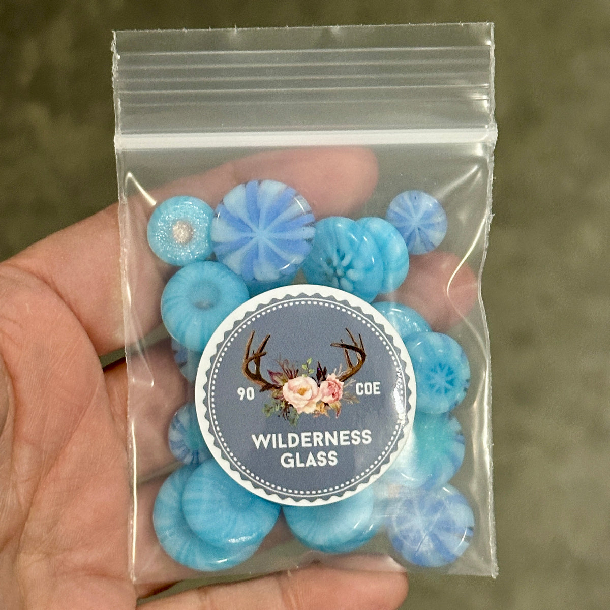 BLUE Flats 1.5oz, coe 90 FLAT DESIGN MURRINI