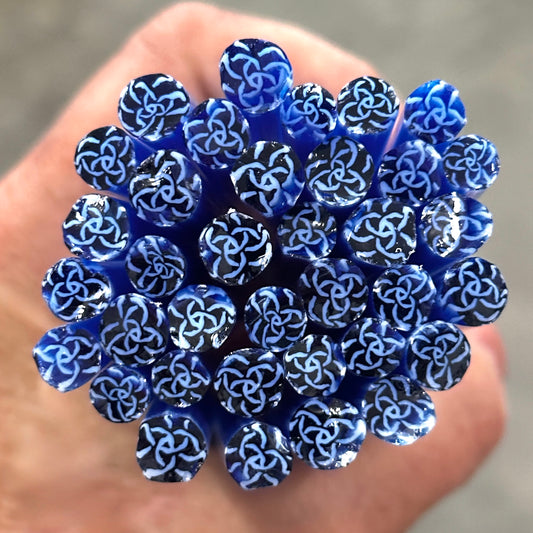 Blue Roses coe 90 Flower Murrini MIX & MATCH ITEM