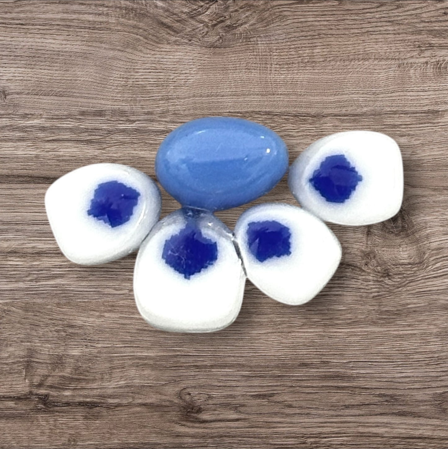 Blue Stubby Drop SECONDS coe 90 Petal Murrini