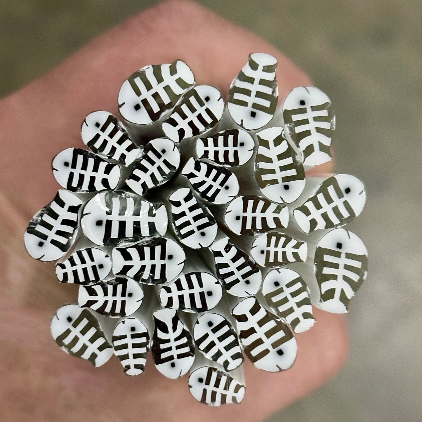 Bone Fish coe 90 Design Murrini SINGLE ROD