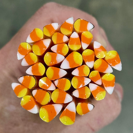 Candy Corn coe 90 Design Murrini SINGLE ROD