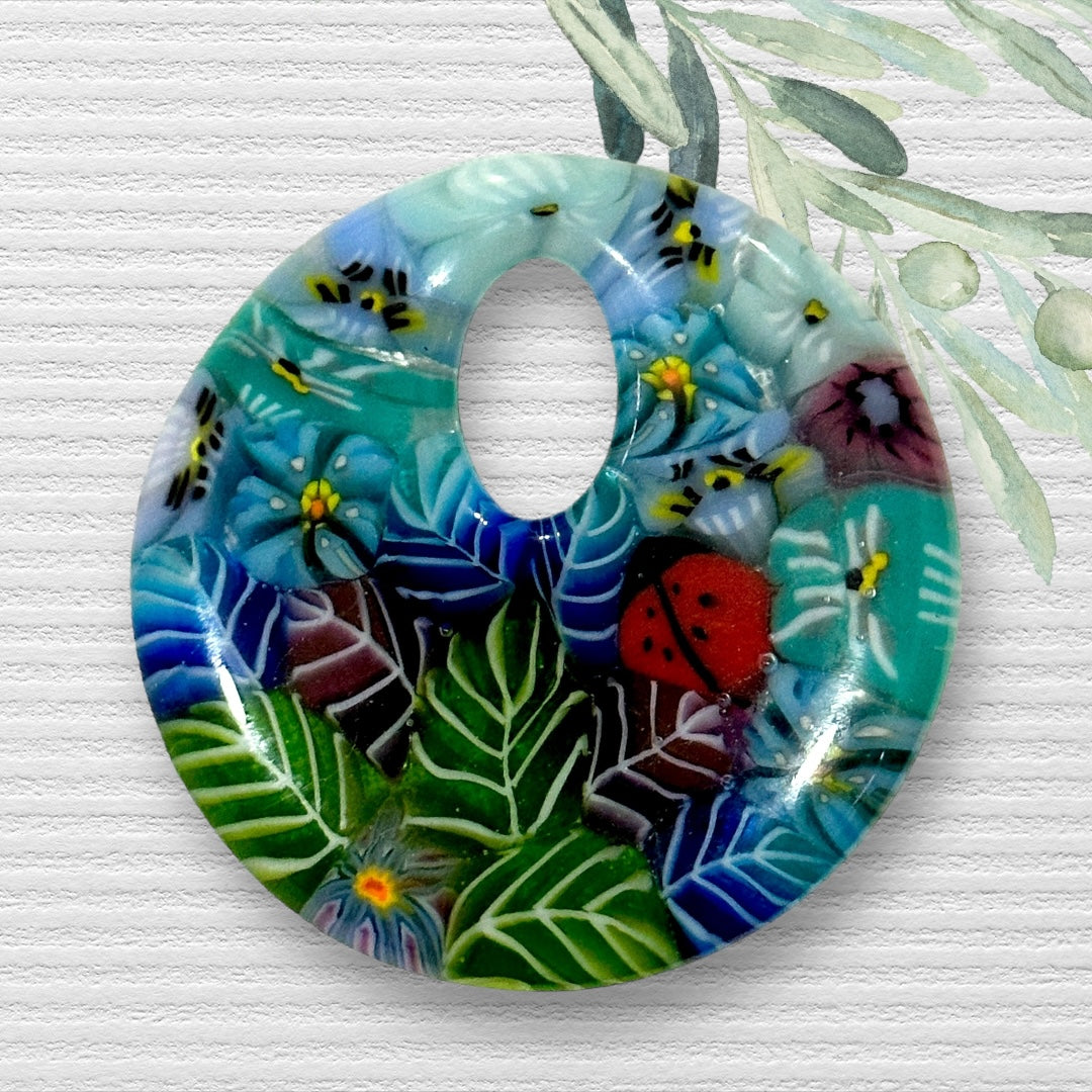 Fused Glass Pendant ~ Cecilia