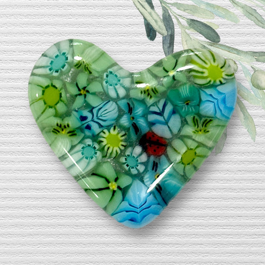 Fused Glass Heart ~ Norah