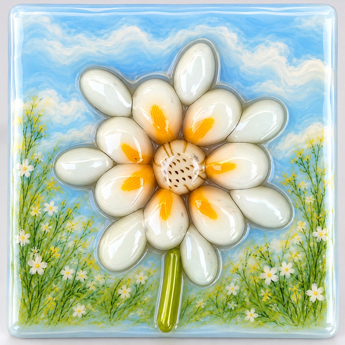 Fall Petals with Tan Center coe 90 Petal Murrini