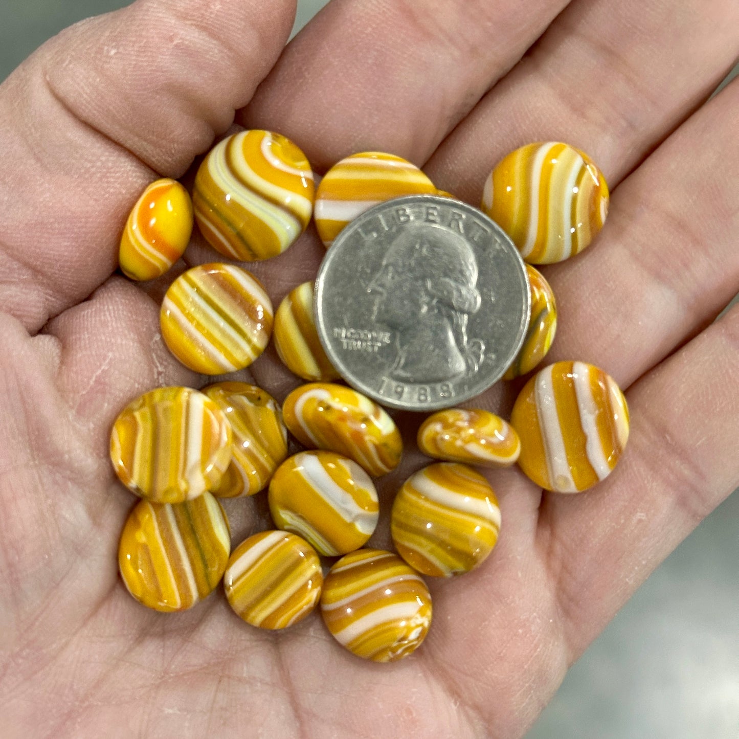 Fall Swirls 1oz coe 90 SWIRLS DOTS