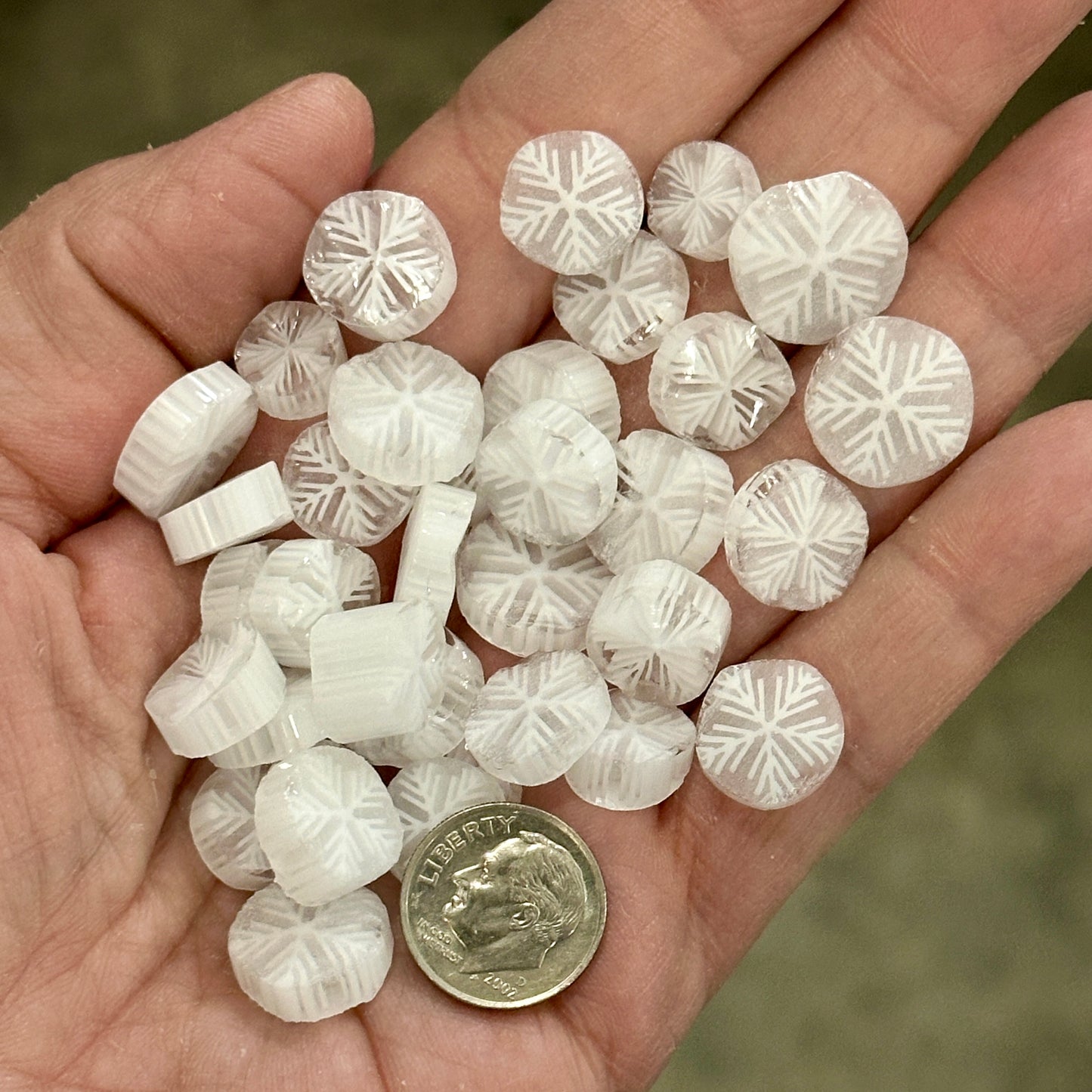 Fat Snowflake SLICES 1.5oz, coe 90 SLICED DESIGN MURRINI
