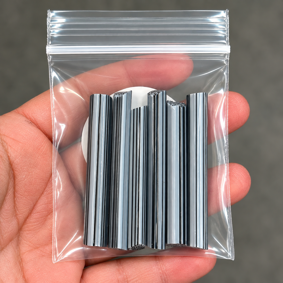 Flower Centers - Black coe 90 Murrini 2" RODS