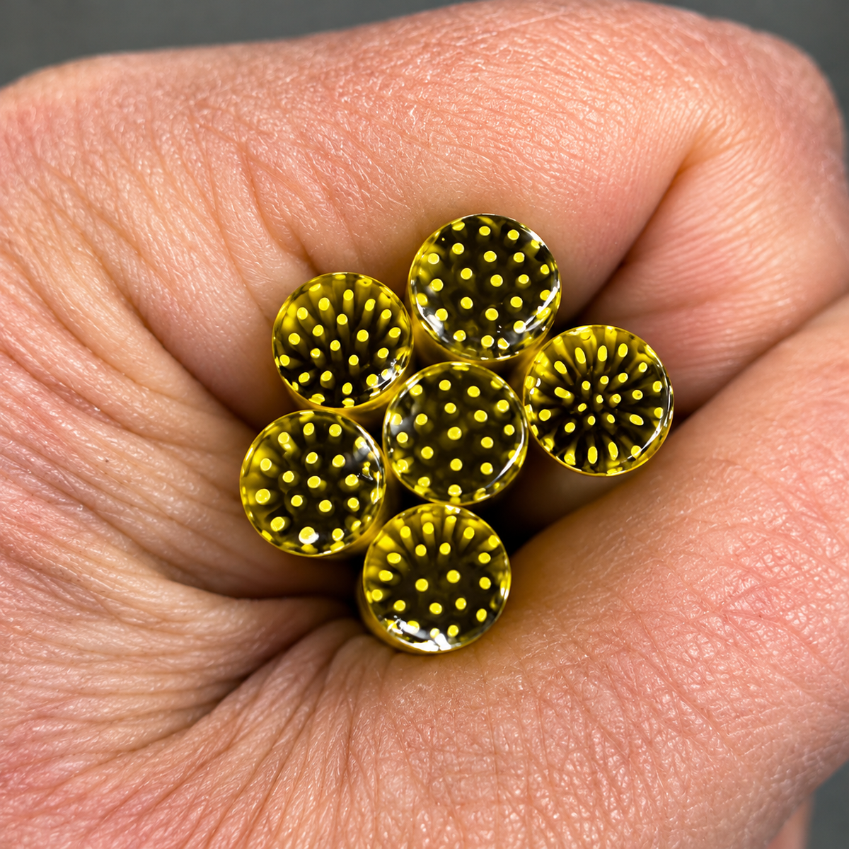Flower Centers - Yellow coe 90 Murrini 2" RODS