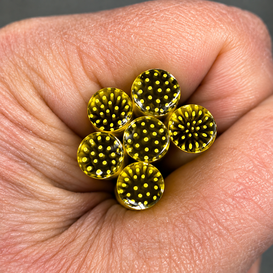 Flower Centers - Yellow coe 90 Murrini 2" RODS