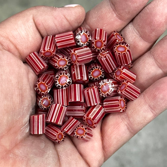 Framboise, 2oz, coe 90 Fat Flower Murrini Chunks