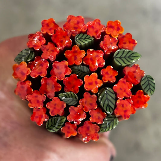 Geraniums FLOWER ONLY coe 90 Flower Murrini MIX & MATCH ITEM