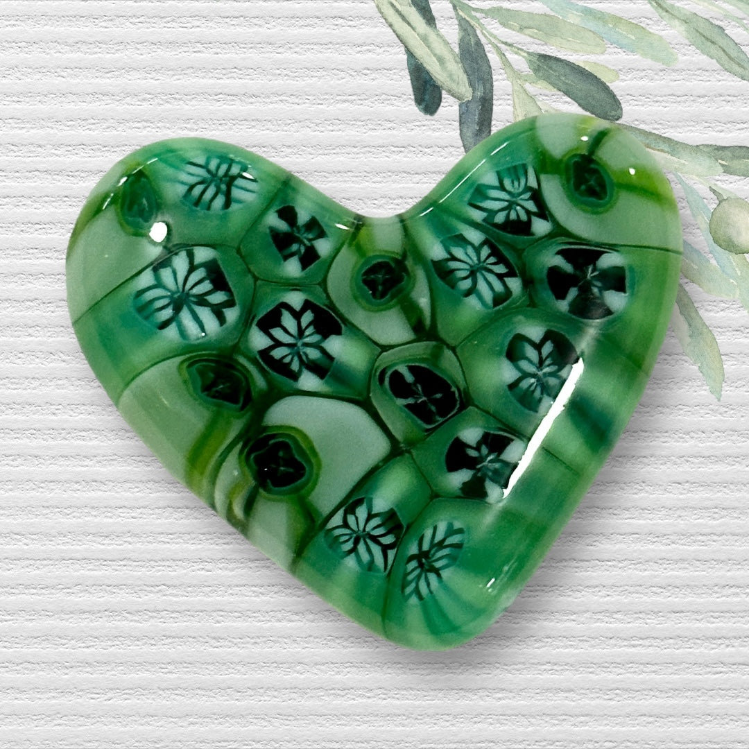 Fused Glass Heart ~ Kilkenny