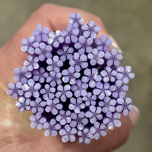 Lavender Bloom coe 90 Flower Murrini SINGLE ROD