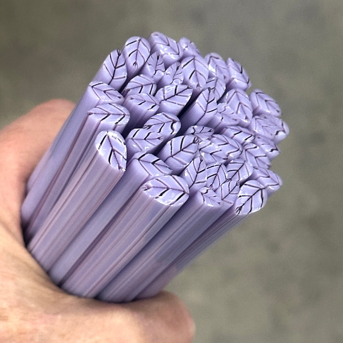 Light Purple Leaves coe 90 Leaf Murrini MIX & MATCH ITEM