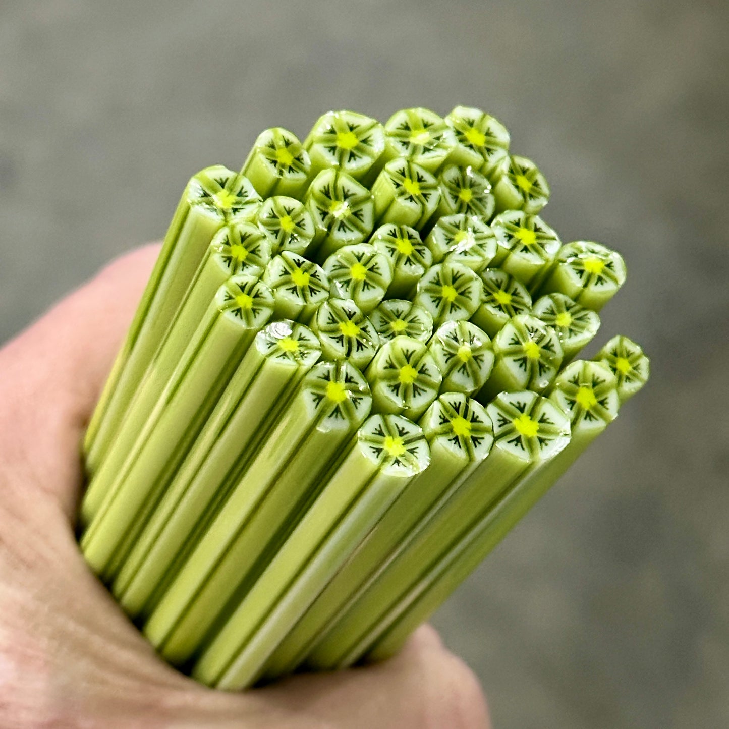 Lime in the Coconut coe 90 Flower Murrini SINGLE ROD