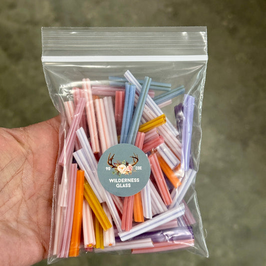 Mixed Ends, 6oz, coe 90 Murrini Mix