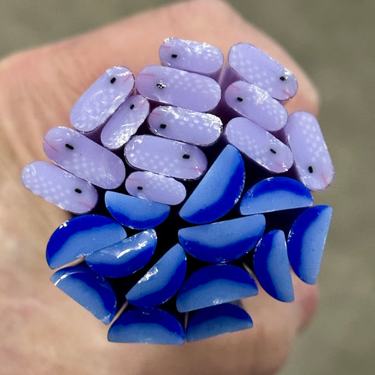 Nesting Tubefish coe 90 Design Murrini TWO ROD SET